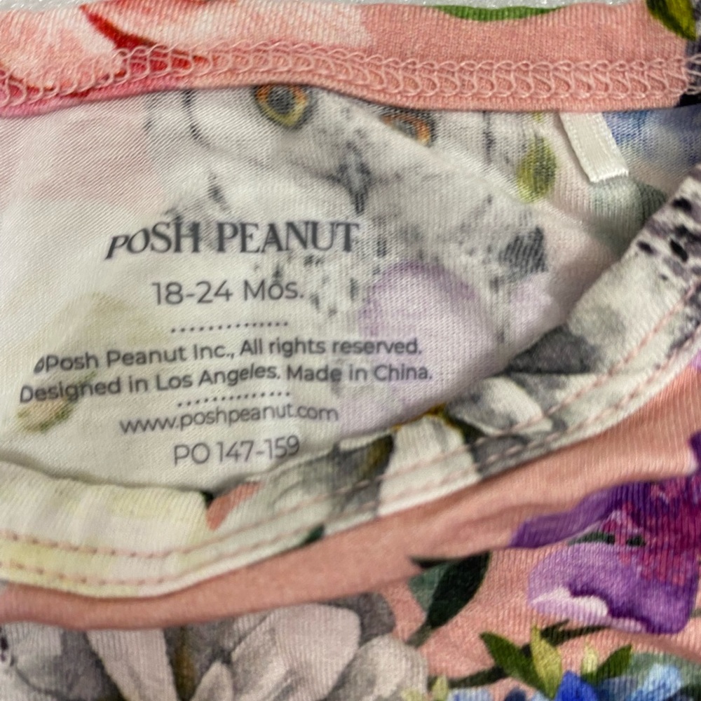 Posh Peanut Owl Halloween Floral Boho Stretch Bamboo Long Sleeve Footie 18-24 mo - Picture 3 of 9